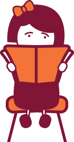 Maisie sat in a car reading a book